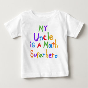 Mein Onkel Mathe Superhero T - Shirt und Geschenke