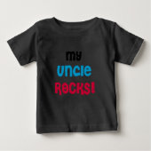 Mein Onkel Rocks Baby T-shirt (Vorderseite)