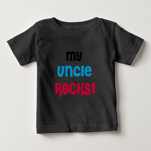 Mein Onkel Rocks Baby T-shirt (Vorderseite)