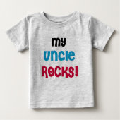 Mein Onkel Rocks Baby T-shirt (Vorderseite)