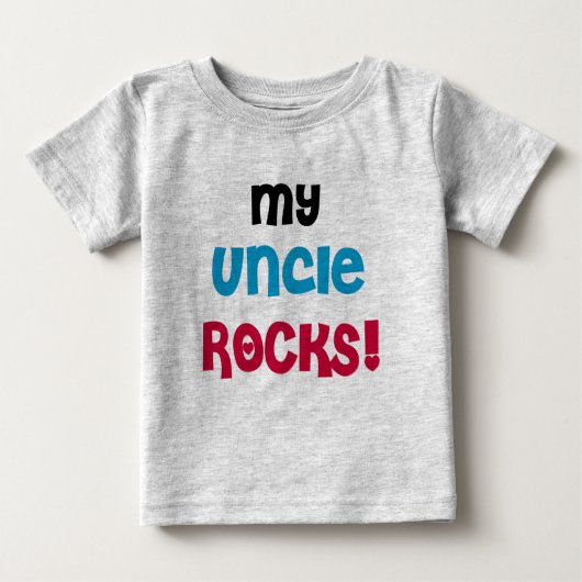 Mein Onkel Rocks Baby T-shirt (Vorderseite)