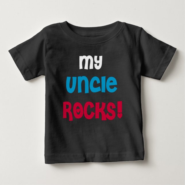 Mein Onkel Rocks Baby T-shirt (Vorderseite)