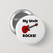 Mein Onkel Rocks! mit Gitarre Button (Vorne & Hinten)