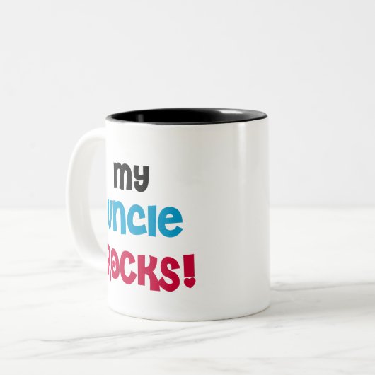 Mein Onkel Rocks Zweifarbige Tasse (Vorderseite Links)