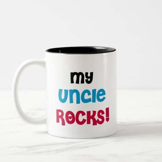 Mein Onkel Rocks Zweifarbige Tasse (Links)