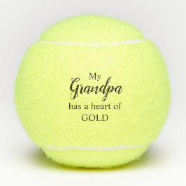 Mein Opa hat ein Herz Gold Tennisbälle