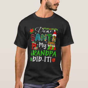 Mein Opa hat es Weihnachtsbilder gemacht, stolz au T-Shirt
