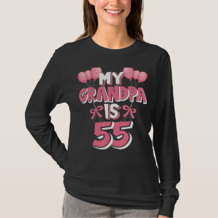 Mein Opa ist 55 Jahre alt Grampa 55. Geburtstag T-Shirt