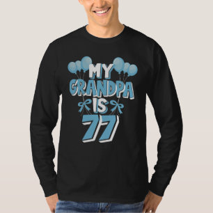 Mein Opa ist 77 Jahre alt Großvater 77. Geburtstag T-Shirt