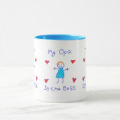 Mein Opa ist das Beste Tasse (Zentrum)