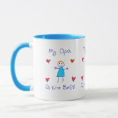 Mein Opa ist das Beste Tasse (Links)