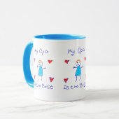 Mein Opa ist das Beste Tasse (Vorderseite Links)