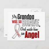 Mein Opa ist ein Engel-Lungenkrebs Postkarte (Vorne/Hinten)