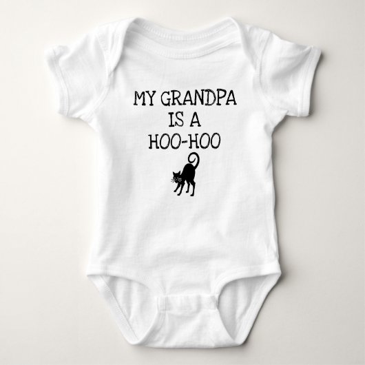"Mein Opa ist ein Hoo-Hoo" Baby Bodysuit Baby Strampler (Vorderseite)
