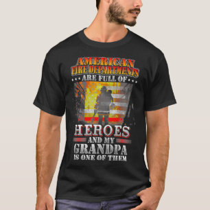 Mein Opa ist eines der Helden-Feuerwehrmann-T-Shir T-Shirt