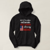 Mein Opa ist nicht nur Veteran, er ist mein Helden Hoodie (Design vorne)