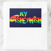 Mein Opshernish Rechteckiger Aufkleber (Tasche)