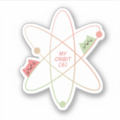 Mein Orbit | Niedlicher Cat Vinyl Sticker (Vorderseite)