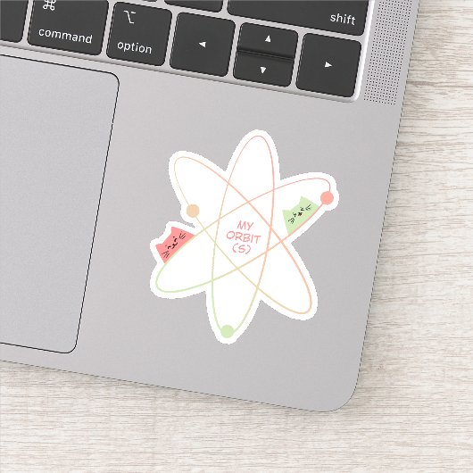 Mein Orbit | Niedlicher Cat Vinyl Sticker (Detail)