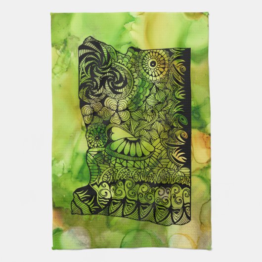 Mein Oregon-Geschirrtuch Geschirrtuch (Vertikal)