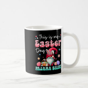 Mein Ostertag-Pyjama-Shirt Florales Hase-Gnom-Jagd Kaffeetasse