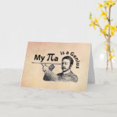 Mein Pa ist ein Genie Karte (Gelbe Blume)