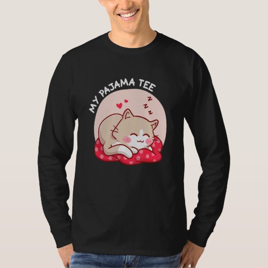 Mein Pajama T-Shirt Cat (Vorderseite)