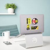Mein Paket "Bluttyp O Plus Aufkleber" Aufkleber (Laptop auf Schreibtisch)