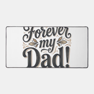 Mein Papa für immer Vintage-Lettering-Shirt-Design Schreibtischunterlage