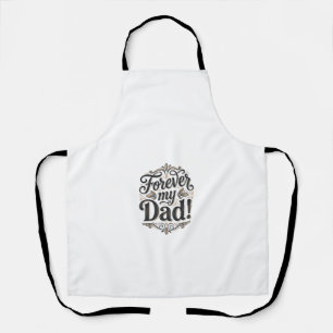 Mein Papa für immer Vintage-Lettering-Shirt-Design Schürze