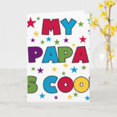 Mein Papa ist Cool Karte (Gelbe Blume)