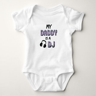 Mein Papa ist D.J. Debejay Junge Geschenk EDM Hip Baby Strampler