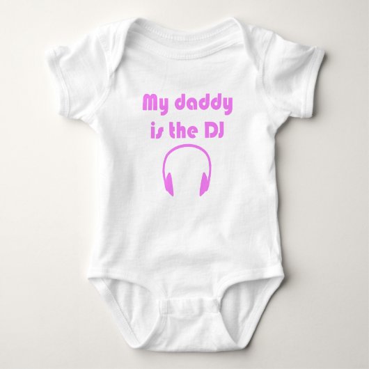 Mein Papa ist der DJ Baby Strampler (Vorderseite)