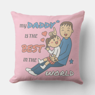 Mein Papa ist der Niedlichste Vatertag Kissen