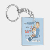 Mein Papa ist der Niedlichste Vatertag Schlüsselanhänger (Vorderseite links)