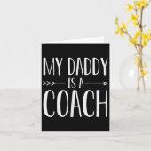 Mein Papa ist ein Coach-Zitat-Son oder Tochter-Red Karte (Gelbe Blume)
