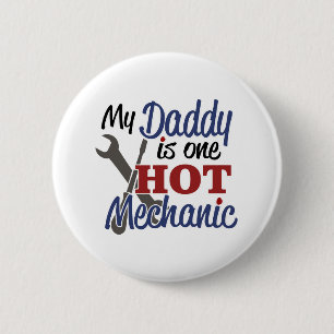Mein Papa ist ein heißer Mechaniker Button