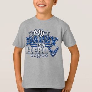 Mein Papa ist ein Held Air Force Militär Vater T-Shirt