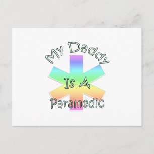 Mein Papa ist ein Paramädiker Postkarte