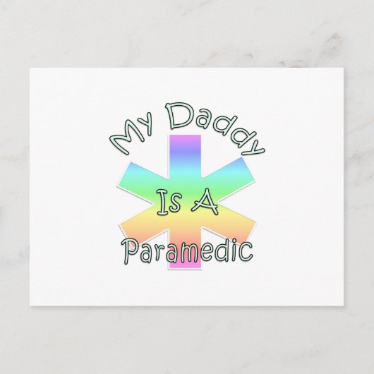 Mein Papa ist ein Paramädiker Postkarte (Vorderseite)