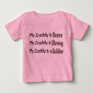 Mein Papa ist ein tapferer Soldat Baby T-shirt