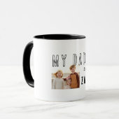 Mein Papa ist ein Zaddy-Foto Tasse (Vorderseite Links)