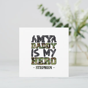 Mein Papa ist mein Held - Camouflage Letters