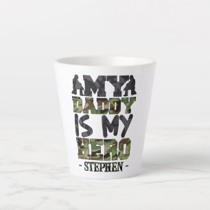 Mein Papa ist mein Held - Camouflage Letters Milchtasse
