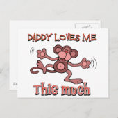 Mein Papa Liebe mich so sehr Postkarte (Vorne/Hinten)