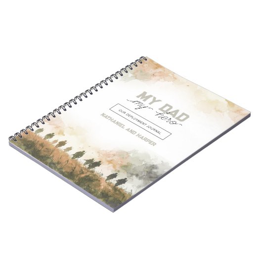 Mein Papa mein Held Einsatzgeschenk für Papa von d Notizblock (Linke Seite)