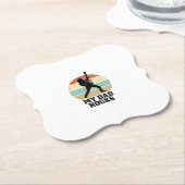 Mein Papa rockt Vintage-Gitarre-Sonnenuntergang-Sh Untersetzer (angewinkelt)