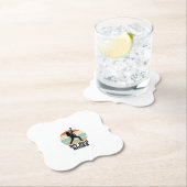 Mein Papa rockt Vintage-Gitarre-Sonnenuntergang-Sh Untersetzer (Vor Ort)