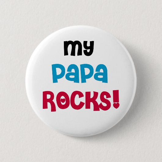 Mein Papa schaukelt T - Shirts und Geschenke Button (Vorderseite)