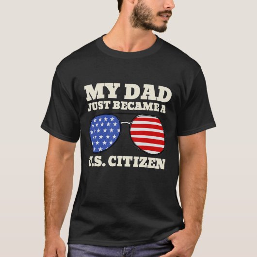 Mein Papa wurde gerade ein US-amerikanischer Staat T-Shirt (Vorderseite)